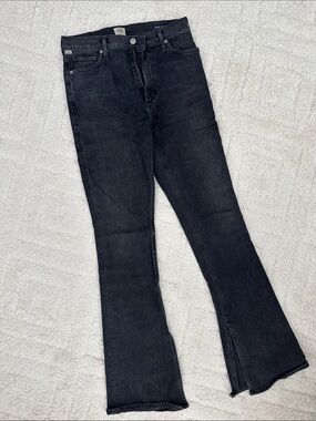Citizens Of Humanity Black High-Rise Flare Jeans